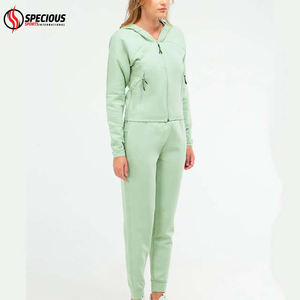 Survêtements en molleton à capuche pour femmes, imprimés sur mesure, de haute qualité, décontractés, pour l'hiver, respirants, à séchage rapide, 100% coton, pour le jogging - Product Image 5