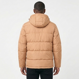 Men's Full Zip Hooded <b>Padded</b> Jacket Warm Quilted Winter Outerwear for Cold Weather - Product Image 6