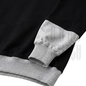 Sudadera con Capucha Personalizada para Hombre, Corte Regular, 100% Algodón, Diseño Color Block, Antiarrugas, 430 GSM, con Bolsillo, Fabricante OEM/ODM - Product Image 5