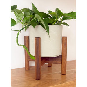 Soporte moderno para plantas de madera maciza, soporte para macetas de madera, para interiores y exteriores, para sala de estar, balcón, a precio asequible. - Product Image 1