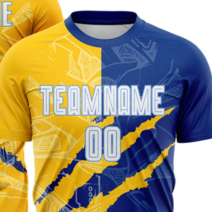 Camiseta de Fútbol Personalizada por Sublimación, Estilo Casual OEM, 100% Poliéster, Nombre y Número del Equipo Impresos - Product Image 2