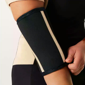 Protège-coudes de sport en néoprène antidérapant avec logo personnalisé, manchons de protection élastiques pour les bras avec fonction antidérapante, prix abordable, OEM - Product Image 3