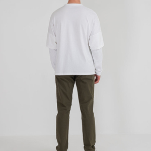 เสื้อยืดแขนยาวผู้ชายแบบสั่งทำพิเศษ ผ้าฝ้าย 100% แขนยาวทรงหลวม ระบายอากาศได้ดี เสื้อยืดพิมพ์ลายสำหรับฤดูร้อน - Product Image 4