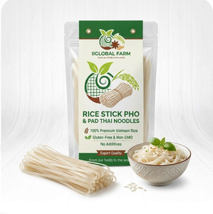 Fideos de Arroz Secos Vietnamitas al por Mayor, Calidad Premium, Palitos Planos Tradicionales para Pho, Ingredientes Naturales, Seguros para Exportación, IIGLOBAL - Product Image 3