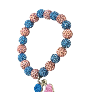 Pulsera de Cristal con Dijes de Niño y Niña, Pulsera Elástica con Cuentas, Joyería de Moda, Regalo para Mujer, Uso Diario - Product Image 6