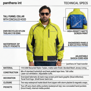 Custom High-End 118GSM Nylon Taslan <b>Men's</b> Windbreaker <b>Jacket</b> 3XL Streetwear Motorsport Graphic Outerwear Premium OEM Supplier - Product Image 5