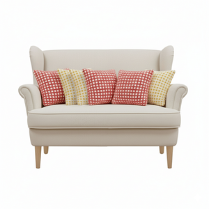 SOGA Juego de 6 Fundas de Almohada Decorativas con Estampado de Puntos de 45 cm, Color Coral Charm & Sunshine Bliss, para Sala de Estar y Dormitorio - Product Image 3