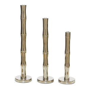 เชิงเทียนโลหะตกแต่งสำหรับตกแต่งบ้าน ผลิตจากอะลูมิเนียมเคลือบนิกเกิล ทำด้วยมือ รับสั่งทำตามแบบ - Product Image 4