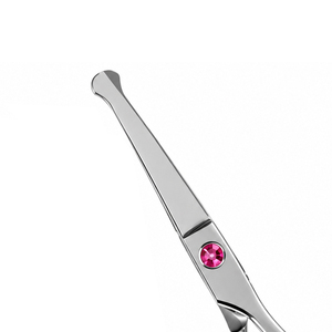 Ciseaux professionnels pour cheveux, barbe et moustache de 6 pouces, dernier design, acier inoxydable durable, pointe arrondie, ciseaux de toilettage pour hommes avec étui - Product Image 3