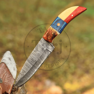 Handcrafted Damascus Steel Hunting <b>Knife</b> Custom <b>Handle</b> High Durability 3-Year Warranty ODM OEM Industrial Grade Utility <b>Knife</b> - Product Image 5