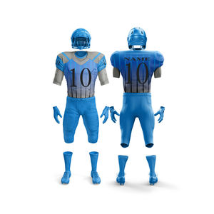 Uniforme de football américain imprimé 100 % polyester, style unique et personnalisable, anti-humidité, grande taille, manches courtes pour l'été - Product Image 4