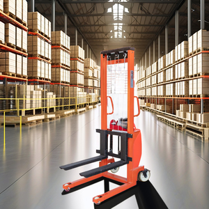 भंडारण के लिए 1 1.5 2 टी इलेक्ट्रिक फोर्कलिफ्ट गोदाम के लिए रिमोट सेमी इलेक्ट्रिक स्टेकर पैलेट लिटर - Product Image 4