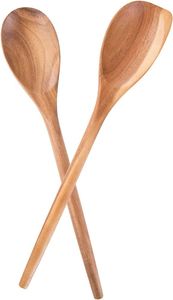 Cuchara de servir de madera maciza hecha a mano, herramienta de cocina para mezclar salsa, arroz, curry, sopa, utensilio de madera natural duradero - Product Image 6