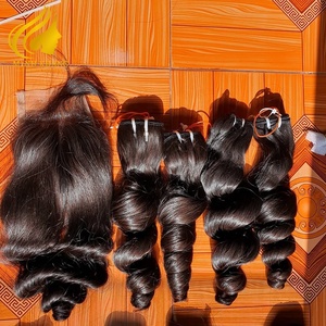 Precio al por mayor: Extensiones de cabello 100% natural virgen vietnamita sin Remy, lisas y onduladas, en todos los colores, marca Minh Hair - Product Image 4