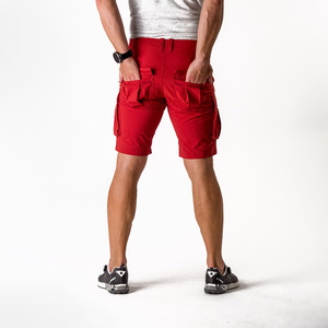 Pantalones Cortos Bermuda para Hombre, Color Gris Oscuro, Cintura Media, Cierre con Botones, Tela Oxford Transpirable, Logotipo Frontal, Bolsillos Cargo, Casuales, de Secado Rápido - Product Image 4