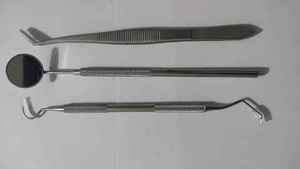 High Quality 3-Piece Manual Dental Examination Kit Basic Diagnostic Stainless Steel <b>Instruments</b> CE Certified By Grip Surgical - Product Image 2