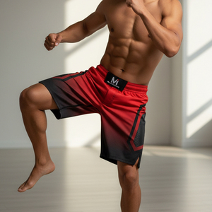 Pantalones Cortos de MMA Personalizados de Alta Calidad, Tela Elástica en 4 Direcciones, Pantalones de Boxeo, Pantalones Cortos de Entrenamiento de Artes Marciales para Hombre, Equipo Profesional - Product Image 6