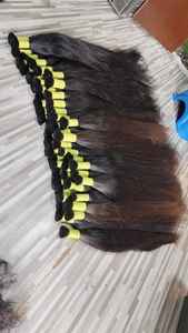 Extensions de cheveux humains noirs les plus vendues, bouclées et lisses, courtes, pour un look élégant pour les femmes, faciles à porter, disponibles à la vente - Product Image 4