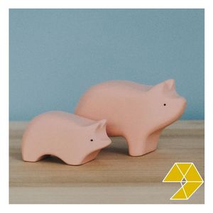 Juguetes de Madera Rústicos con Forma de Animales, Juguetes de Madera Seguros Hechos a Mano, Juego Montessori para Niños y Niñas - Product Image 1