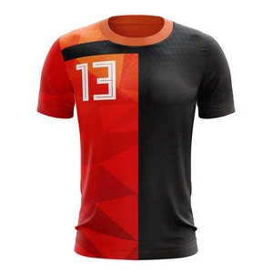 Vente en gros ELIXE SPORTS T-shirt décontracté pour homme à col rond, respirant, séchage rapide, en maille polyester/coton, coupe classique, uni, avec emplacement numérique vierge sur le devant - Product Image 1