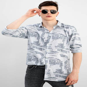 Nouveau printemps coton chemise sociale hommes couleur unie haute qualité chemise à manches longues pour hommes revers décontracté Social hommes chemises - Product Image 3