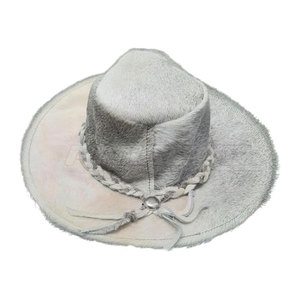 Sombrero de Vaquero de Cuero, Diseño Vaquero Vintage, Construcción de Cuero Resistente, Ajuste Cómodo, Uso en Aventuras al Aire Libre - Product Image 6