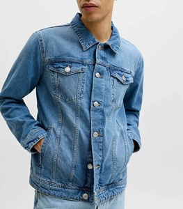 Veste en jean pour homme de style vintage personnalisable, 100% coton, respirante, avec broderie, positions de logo entièrement personnalisables - Product Image 5