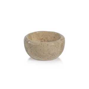 Nouveauté : Bol en pierre de travertin beige, plat décoratif pour servir, présenter et décorer élégamment votre maison - Product Image 3
