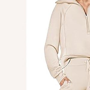 Survêtements unis vierges femmes et filles solide demi fermeture éclair pull survêtement haute qualité survêtement costumes enfants vêtements sueur - Product Image 5