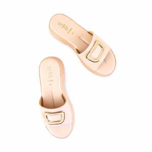 Pantoufles de sport formelles roses PU0501 confortables et élégantes - Product Image 1