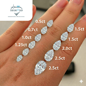 Diamante Cultivado en Laboratorio de 0.21ct, Corte Pera, Color Negro Intenso VS2, Relleno con CVD, para Joyería - Product Image 5