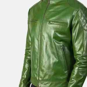 Chaqueta de Cuero con Cuello Alto, Diseño Moderno, Unisex, para Carreras, de Cuero Recubierto, Cómoda y de Primera Calidad, Venta al Por Mayor 2026 - Product Image 2