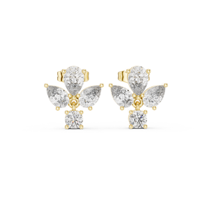 Pendientes de barra larga chapados en oro de 10 quilates Autumn Allure, Joyería Moderna mínima para uso diario - Product Image 4