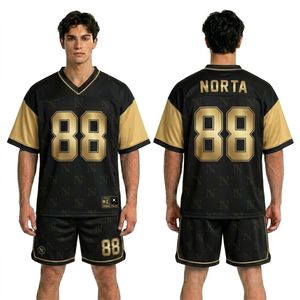 Golden <b>Frame</b> Jet Black High Performance Moisture Wicking Championship Kits Sublimation Fan Jersey Short Sets - Product Image 1