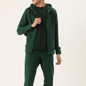 Unisex Custom Sweatpants and Hoodie <b>Set</b> 100% Cotton Eco-Friendly Plus Size Jogger Tracksuits - Product Image 4