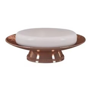 <b>Cheap</b> Price Standard Design Oval Shape Decorative Soap DishTwo Tone Metal Soap Dish Elegant Black And Silver Finish Oval Soap Ho - Product Image 2