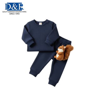 Conjuntos de Ropa para Bebés Niñas de Poliéster/Algodón, Diseño Floral de 2 Piezas, Estilo Malasio, Ecológicos, Primavera - Product Image 4