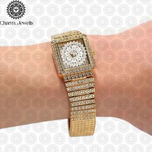 Reloj de Lujo Vintage para Hombre Charm_Jewells, Caja de Acero Inoxidable de 40 mm, Movimiento Mecánico Analógico, Cronógrafo, Detalles de Diamantes, Cristal - Product Image 2