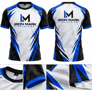 Uniformes Deportivos Personalizados de Manga Corta para Hombre de Iron Mark Industries, Sublimación, Poliéster Transpirable, Fusión sin Costuras - Product Image 1