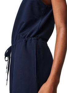 ชุดบอดี้สูทกีฬาผู้หญิงสั่งทำขายส่ง ระบายอากาศได้ดี ชุดจั๊มสูทสีน้ำเงินกรมท่าแขนกุด คอสูง รูดเชือกที่เอว - Product Image 6