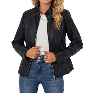 Premium Women's Genuine Leather Jacket Top Selling Winter Genuine Leather Jacket Custom Made Letterman Style For Women - Product Image 1