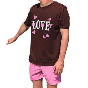 Camiseta Negra de Manga Corta para Hombre con Estampado de Letras, Cuello Redondo, Corte Regular, Algodón Jersey, Estilo Casual, Logotipo Frontal, Transpirable, 240g - Product Image 3