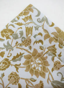 ผ้าเช็ดปากพิมพ์ลายผ้าลินินสำหรับตกแต่งโต๊ะอาหารสีทึบปรับแต่งได้ - Product Image 3