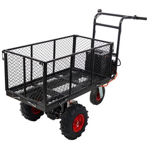 Carrello Elettrico da Giardino 48V DC 1200W, Capacità di Carico 1320 Libbre, Carrello Utilitario in Metallo a Trazione Manuale - Product Image 3