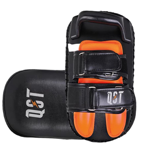 Premium Leather Thai Kick Pads Heavy Duty Strike <b>Shield</b> Curved Design Muay Thai Training Commercial Grade OEM Factory Direct - Product Image 4