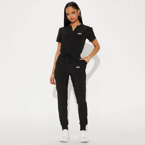 Uniformes Médicos de Alta Calidad para Enfermeras, Conjuntos de Uniformes con Logotipo Personalizado, Elásticos, de Spandex/Poliéster, para Uso Hospitalario en Todas las Estaciones - Product Image 1