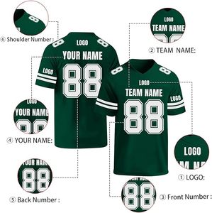 Maillot de football américain personnalisable pour homme grande taille, col en V, manches courtes, bretelles réglables, imprimé HD, polyester anti-humidité - Product Image 4
