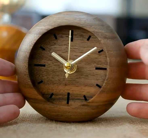 Solid Wood Analog Table <b>Clock</b> - Product Image 1