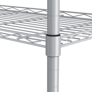 Étagère de cuisine de luxe en acier inoxydable argenté à 6 niveaux, organisateur de rangement multi-couches pour assiettes, bols, bouteilles, ustensiles à prix avantageux - Product Image 6