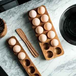 Support à œufs en spirale en bois fait main pour le stockage, la présentation et l'organisation des œufs, disponible au prix d'usine – Exportateur indien - Product Image 5